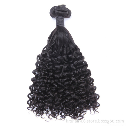 Li&queen Hair 10A Grade Virgin Brazilian Cuticle Aligned Pissy Curl Double Drawn Hair Extensions